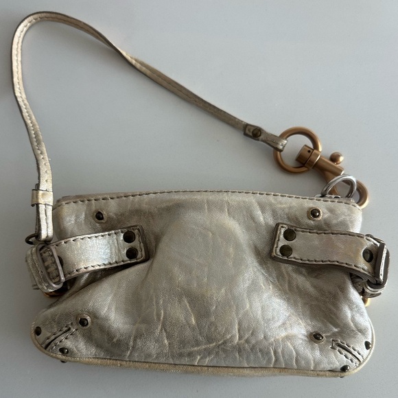 Authentic CHLOÉ metallic leather paddington pochette purse - Picture 4 of 7